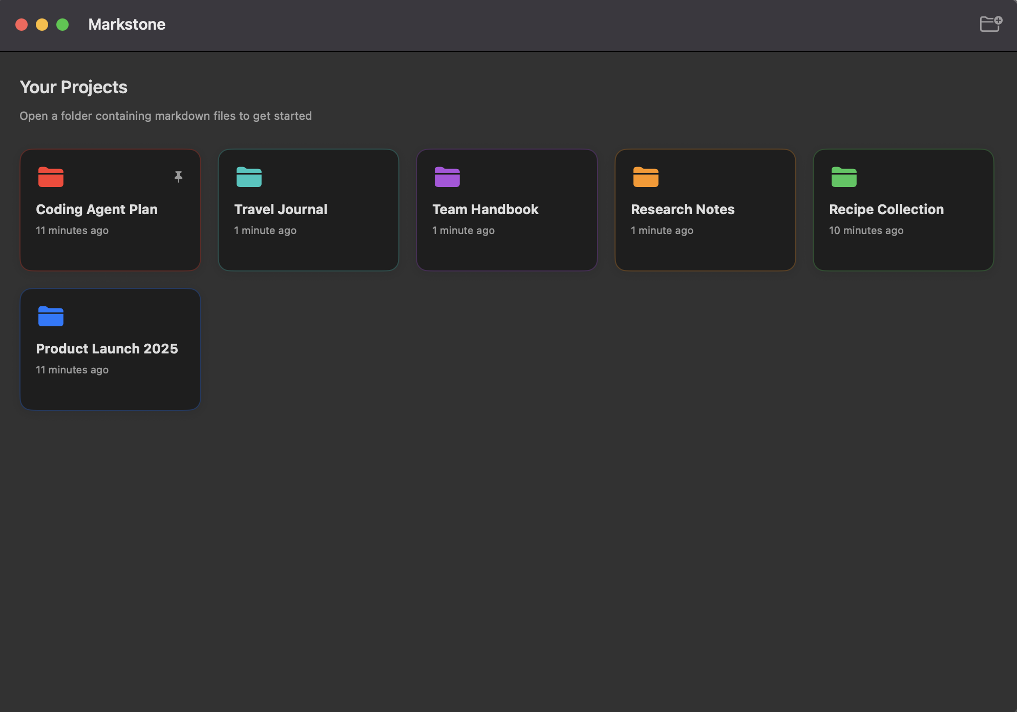 Organize projects on Mac